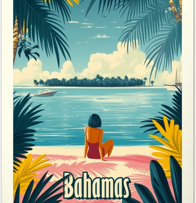 Calendrier mural Vintage affiches Paradis tropicaux 2026
