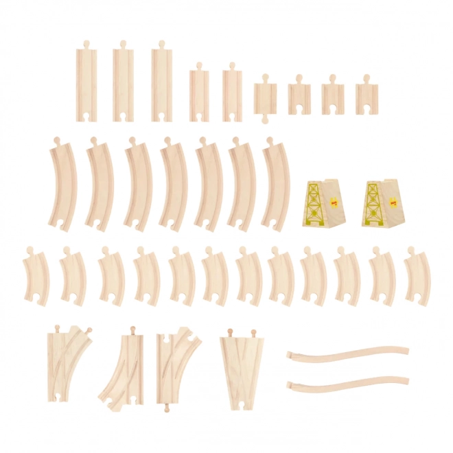 Bigjigs Rail Grande voie ferrée en bois de princesse
