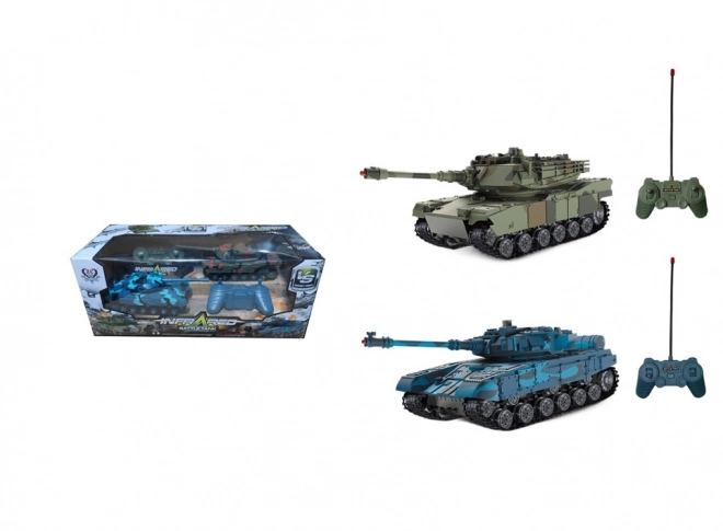 Char RC avec système infrarouge
