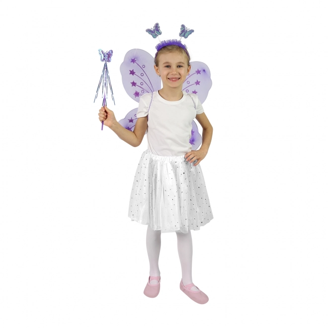 Costume de papillon avec serre-tête et baguette