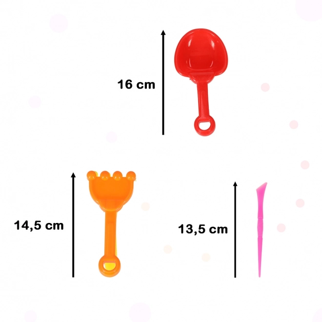 Jouets colorés pour le sable - pelles et moules