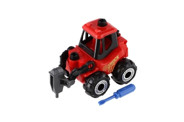 Jeu de construction auto en plastique avec roue libre