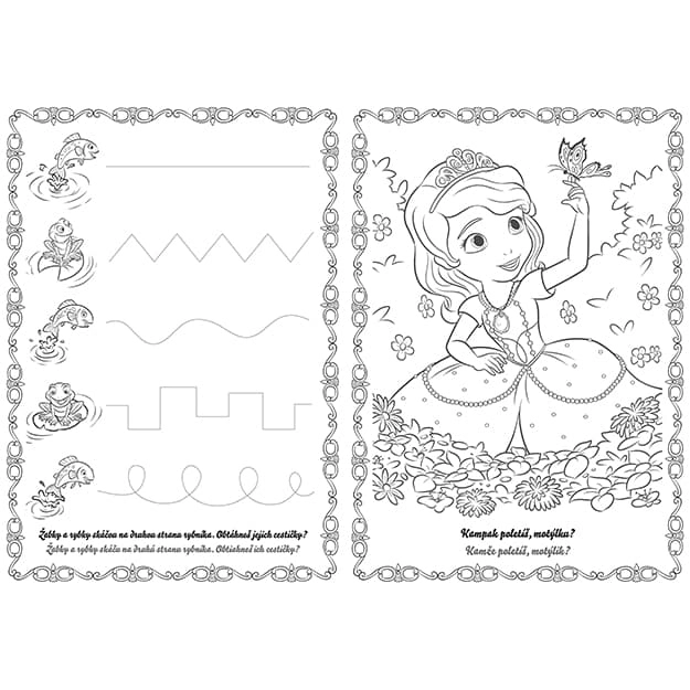 Livre de coloriage A4 Princesse Sofia