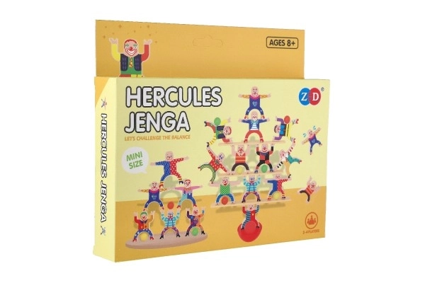 Jeu de balance mini Hercule en plastique 26 pièces 3 couleurs dans une boîte 21x19x3,5cm