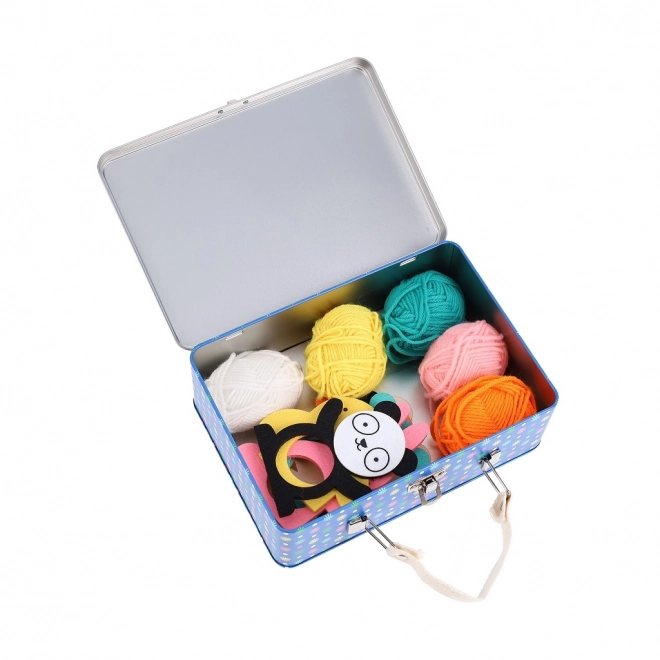 Petit Collage Coffret Créatif avec Animaux à Pompons