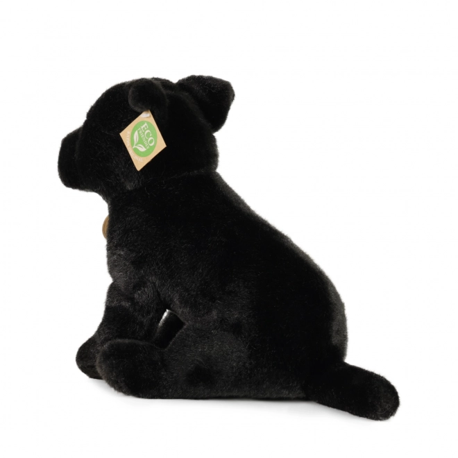 Chien en peluche bull terrier du Staffordshire 30 cm noir ÉCO-RESPONSABLE