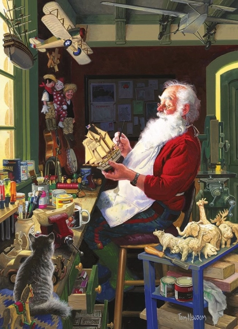 Puzzle Atelier du Père Noël 500 pièces Cobble Hill