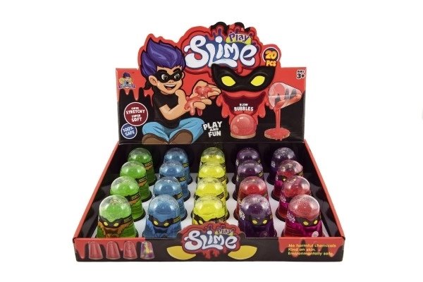 Sliz - matière 100g 6x8cm assortiment de couleurs dans un cône en plastique