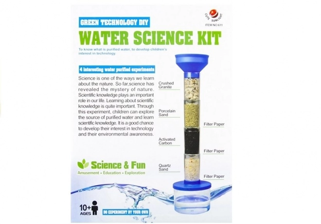 Ensemble éducatif de filtration de l'eau