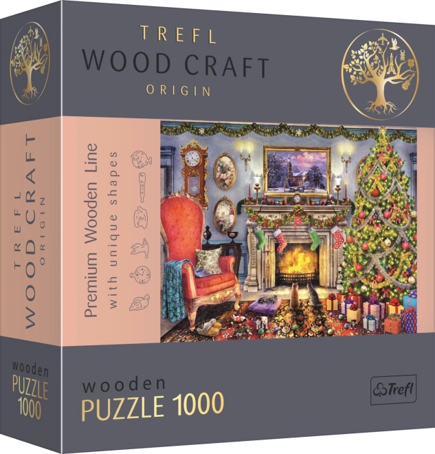 Puzzle en bois réversible TrefL Près de la cheminée 1000 pièces