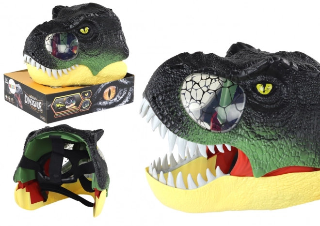 Masque de dinosaure avec sangle réglable et effets lumineux et sonores