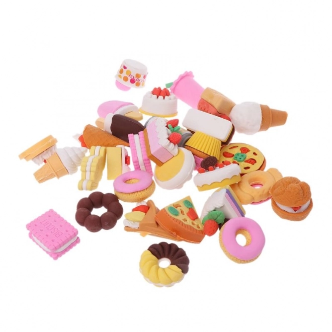 Ensemble de nourriture de fête sucrée