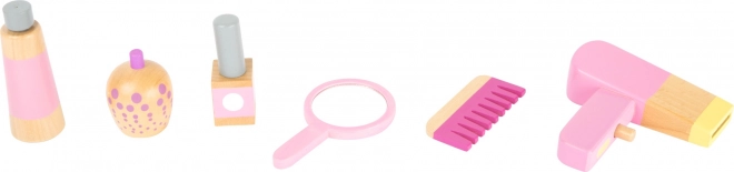 Coiffeuse en bois pour enfants - rose