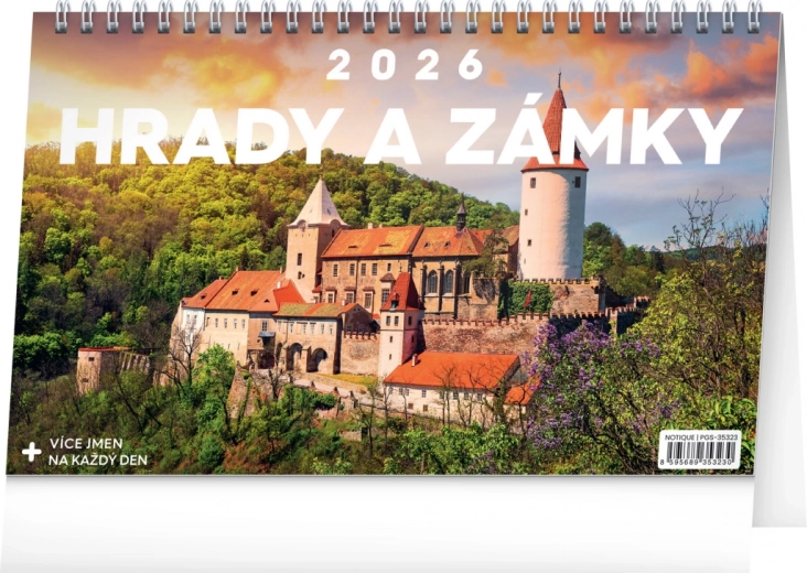 Calendrier de bureau Châteaux et Forteresses 2026
