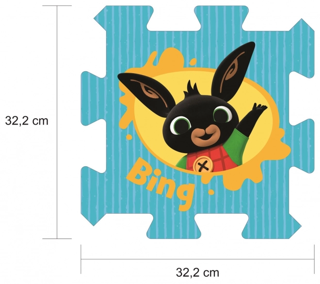 Puzzle en mousse Bing Bunny 32x32x1,5 cm, 8 pièces sous film