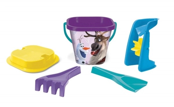 Ensemble pour le sable avec moulin 5 pcs plastique La Reine des Neiges/ Frozen dans un filet 21x25x17cm 12m+ Wader