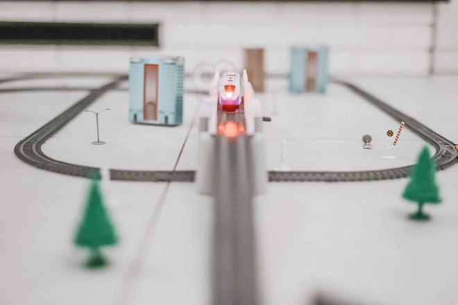 Ensemble de train électrique Woopie avec pont et tunnel