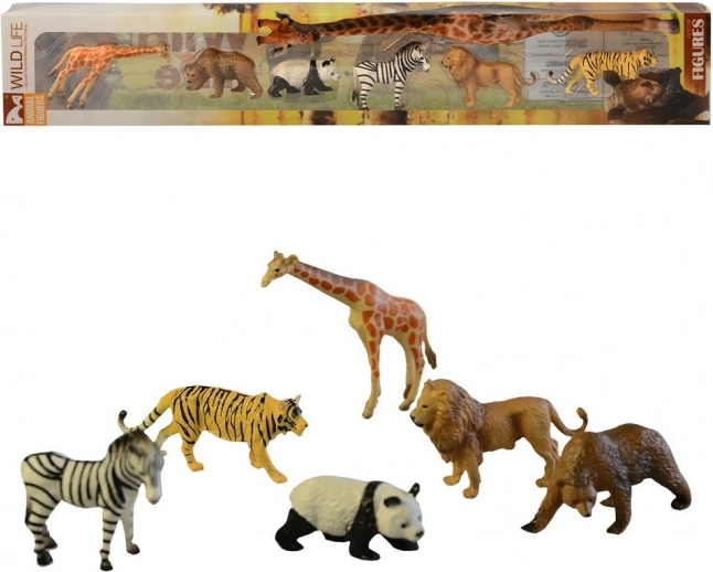 MaDe Animaux tropicaux en boîte - set de 6 figurines