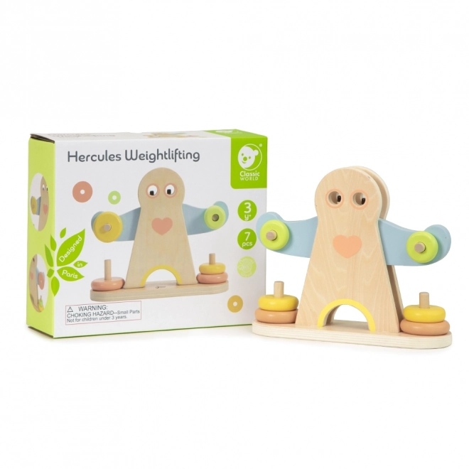 Puzzle en bois - Les poids d'Hercule