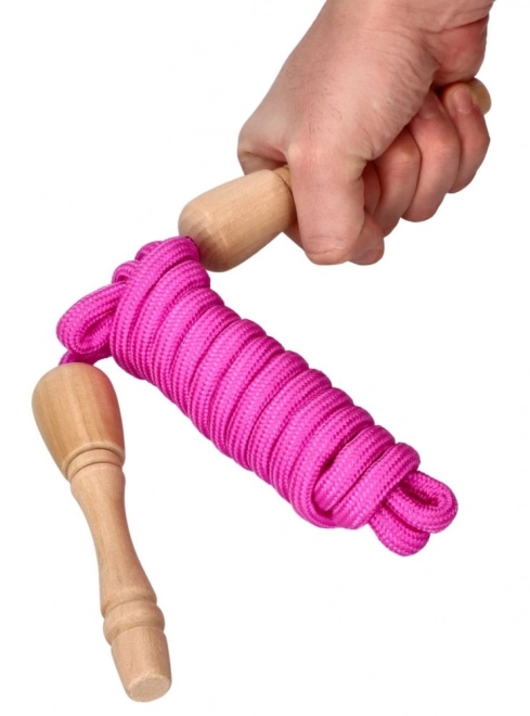 Goki corde à sauter avec poignées en bois 240 cm