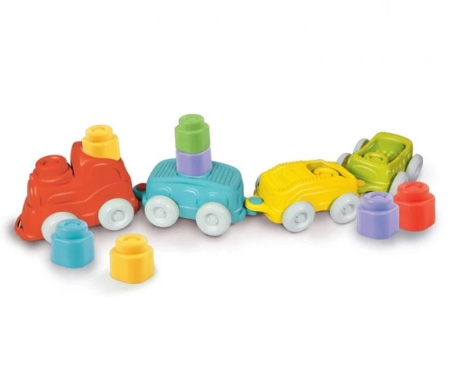 CLEMENTONI Soft Clemmy Train Sensoriel avec Blocs