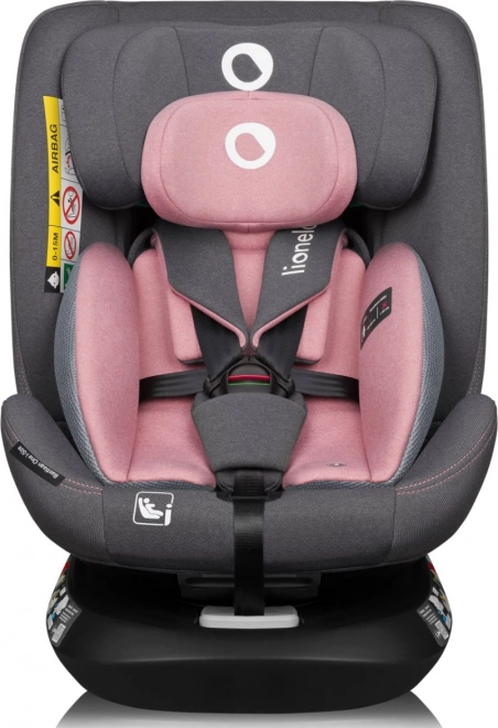 Siège auto pivotant enfant Lionelo Bastiaan i-Size Pink Rose