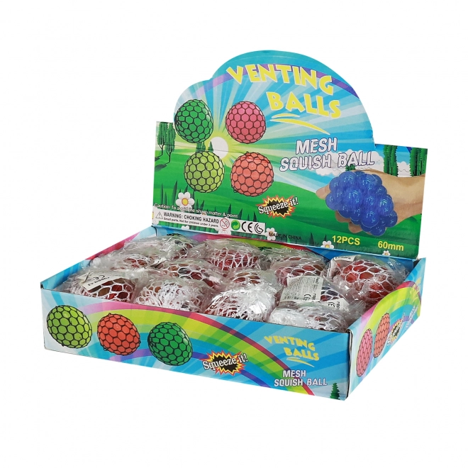 Balle anti-stress avec remplissage de billes