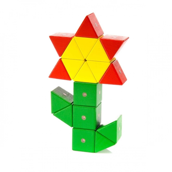 Blocs magnétiques en bois WABI 40 pièces