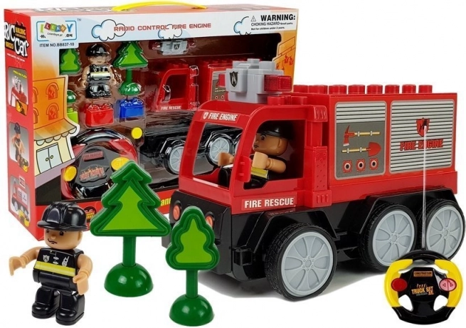 voiture de pompiers RC kit de construction télécommandé