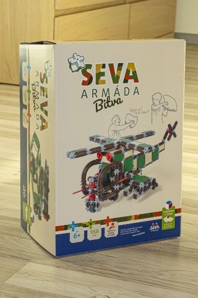 Jeu de Construction SEVA ARMÉE Bataille plastique 958 pièces en boîte 27x38x18cm
