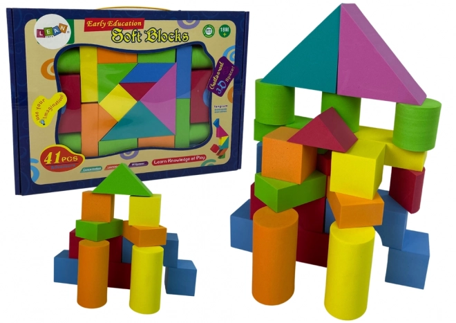 Blocs de mousse de construction 41 pièces pour enfants