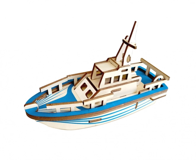 Puzzle 3D en bois Bateau