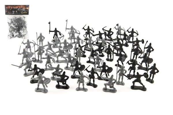 Ensemble de chevaliers en plastique