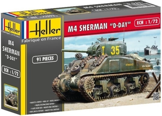 Maquette M4 Sherman D‑Day 1:72 Heller