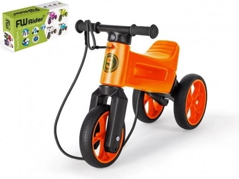 Draisienne Funny Wheels Rider SuperSport 2-en-1 avec sangle – Orange