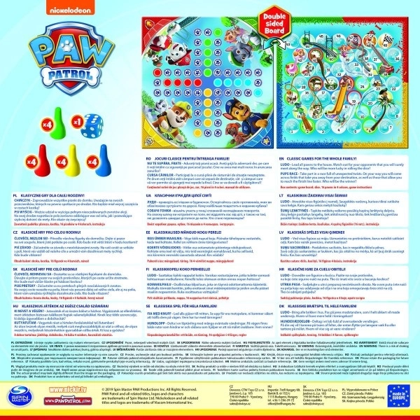 Jeu de société Ne t'énerve pas mon bonhomme / Course de chiots Paw Patrol