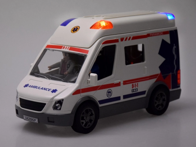 Figurines interactives civières ambulance son lumineux ZA5456