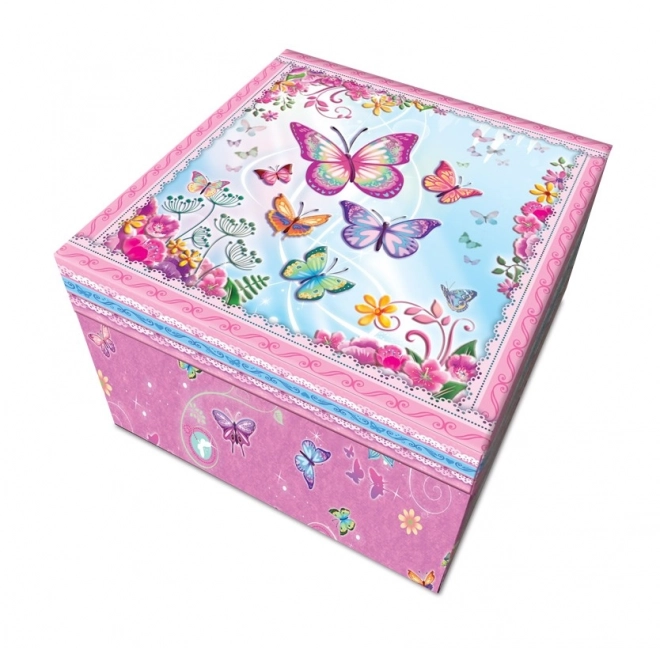 Boîte à bijoux musicale Papillon