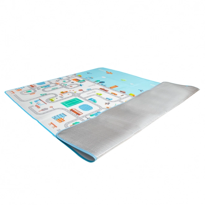 Tapis de jeu thermo pour enfants 180x200 cm - ville