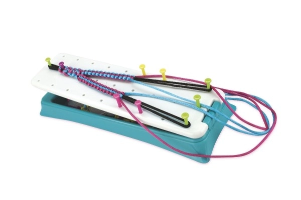 Kit créatif Fabrique ton bracelet - métier à tisser avec accessoires dans une boîte 38x28x6cm