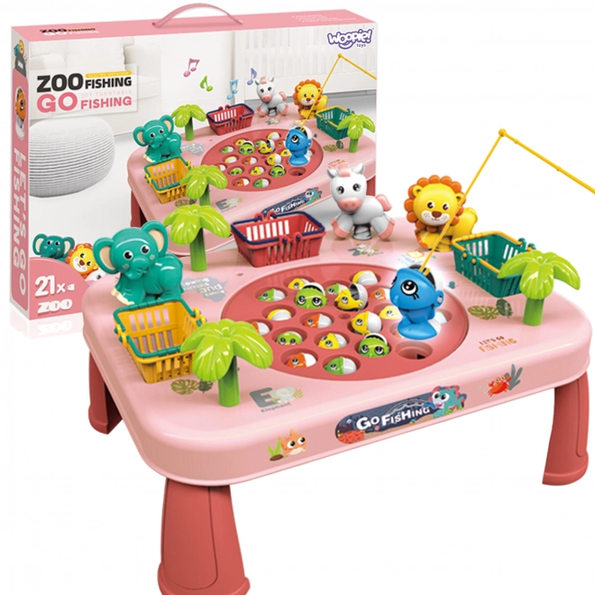 Jeu d’adresse Pêche Table Interactive Rose