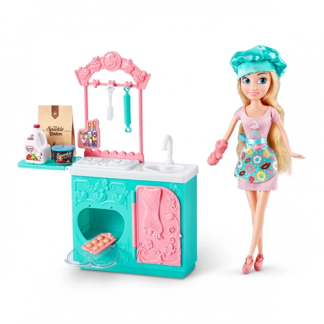 Ensemble de cuisson Sparkle Girlz avec poupée 27 cm