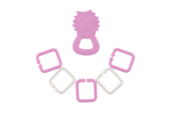 Jouet de dentition animal avec pendentifs