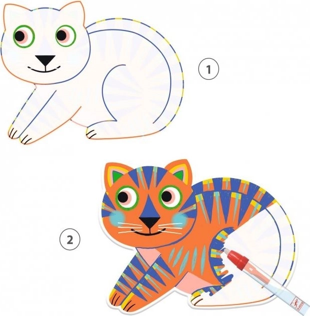 DJECO Peintures à l'eau - Chaton