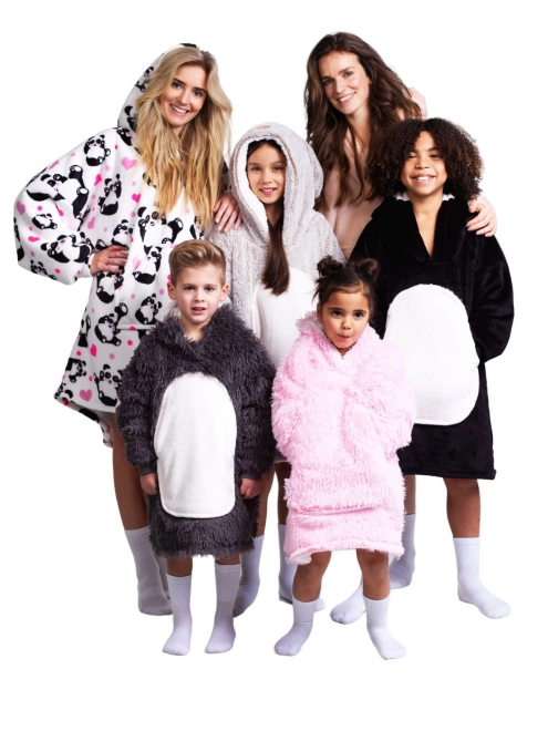 Cozy Noxxiez CH321 Lapin - couverture sweat à capuche chauffante pour la télévision pour enfants 7 - 12 ans