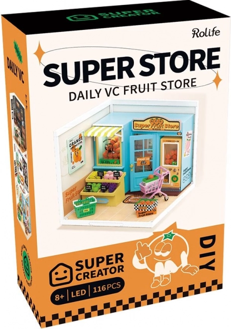 Rolife DIY Maisonnette: Magasin de fruits avec éclairage LED