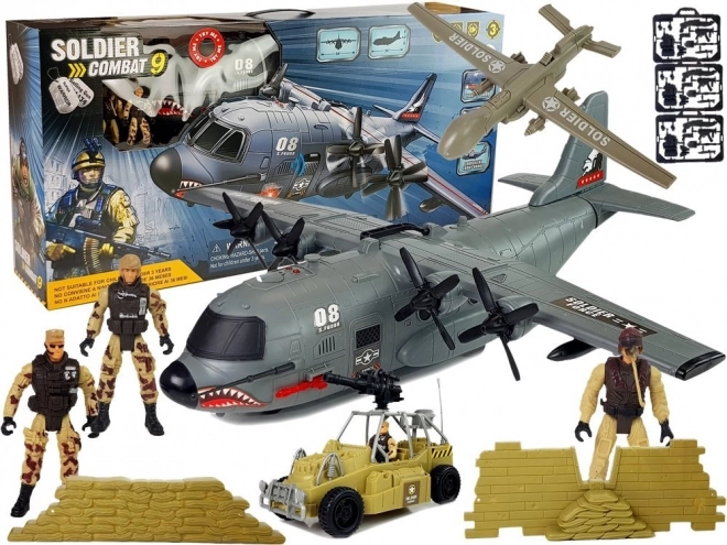 Ensemble aérien militaire géant 87 cm avec sons et lumières Accessoires militaires