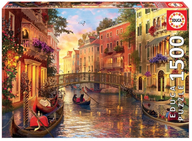 Puzzle Educa Crépuscule à Venise - Puzzle 1500 Pièces