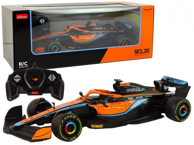 Voiture de course R/C McLaren F1 1:18 orange
