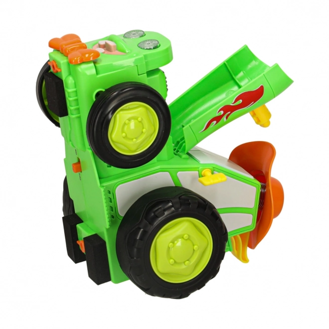 Tracteur de danse sautillant vert à télécommande